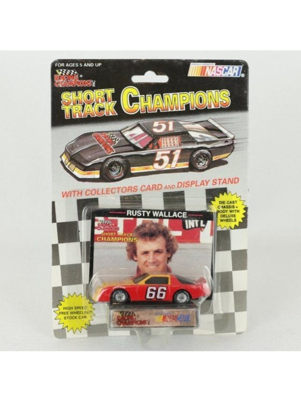 Racing Champions Short Track Champions Rusty Wallace #66 Alugard Diecast Car